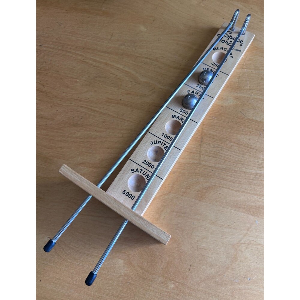 Space Force Shoot the Moon Skill Game - Solid Wood with 2 Original Steel Balls